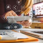 A person working on Digital Marketing