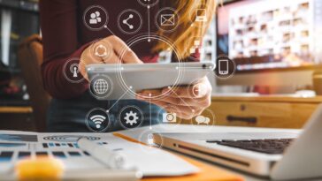 A person working on Digital Marketing