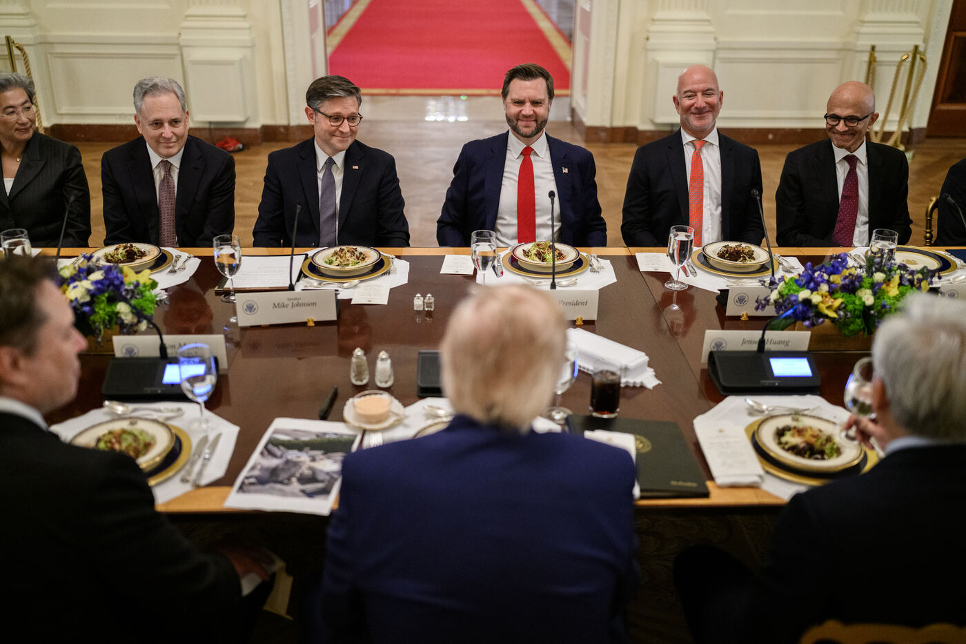 White House luncheon with tech leaders. Official White House photo, public domain.