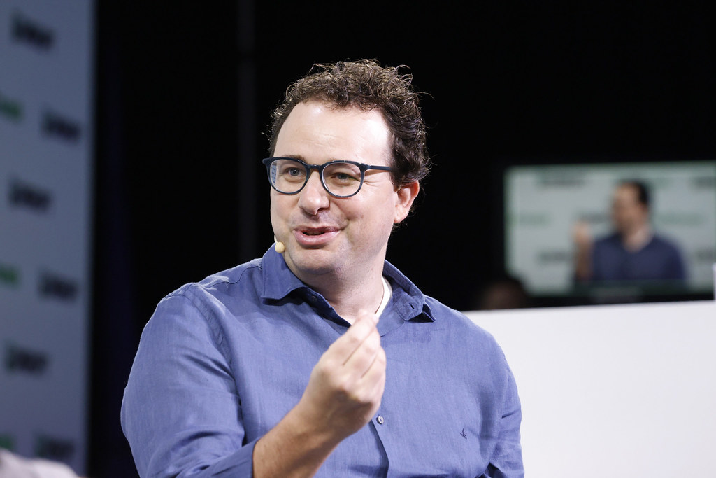 Dario Amodei, CEO of Anthropic, speaks at TechCrunch Disrupt